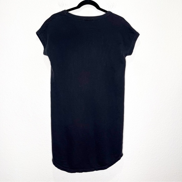 James Perse Standard Shirt Dress Black Sz 1 - Picture 4 of 9